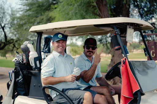 Pin High golfers on the course